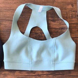 *Two* FP movement by Free People: Mint and Black Sports Bras
